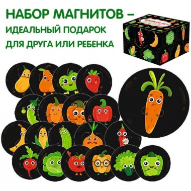 Набор магнитов Magdum Веселые фрукты и овощи" ML4031-52 EN
