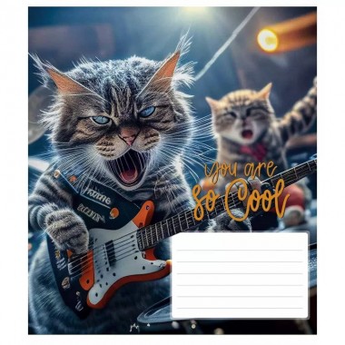 Тетрадь ученическая "You are so cool" 018-3241K-2 в клетку на 18 листов