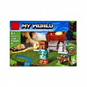 Конструктор дитячий Minecraft MG691 із фігуркою героя Вид 2