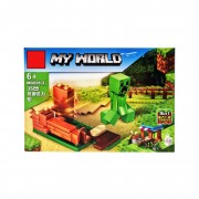 Конструктор дитячий Minecraft MG691 із фігуркою героя Вид 3
