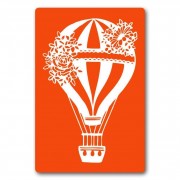 Трафарет для био-тату Аэростат jx002-24*34см, размер 24х34 см