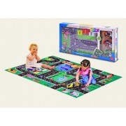 Детский игровой коврик с картинкой улицы Rally 528-7A (1498538), 3 машинки в комплекте