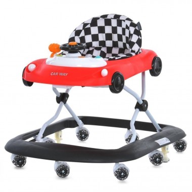 Детские Ходунки Car way ME 1216 Red-Black, музыка, свет