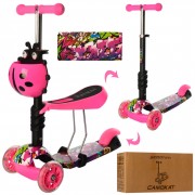 Детский самокат iTrike JR 3-054-P1 Maxi с корзинкой