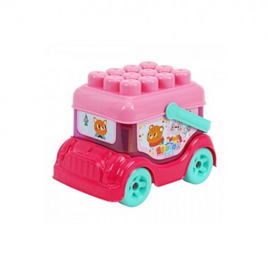 Детская игрушка Автобус-конструктор 0396TXK(Pink) розовый