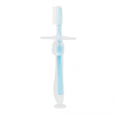 Силіконова зубна щітка Mumlove MGZ-0707(Blue) з обмежувачем