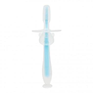 Силіконова зубна щітка Mumlove MGZ-0707(Blue) з обмежувачем