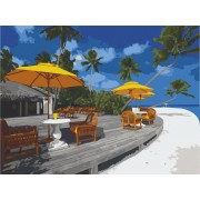 Картина по номерам. Art Craft Жемчужный пляж. Бора-Бора 40х50 см 10561-AC