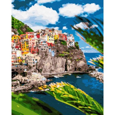 Картина по номерам Brushme Курортный городок в Италии GX32323