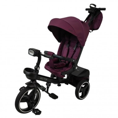 Детский трехколесный велосипед VECTOR ME 1162-1 Purple, с родительской ручкой