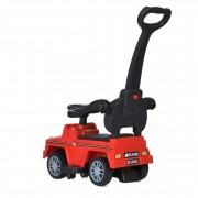 Дитяча каталка-толокар M 5046L-3 червоний, з батьківською ручкою