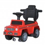 Дитяча каталка-толокар M 5046L-3 червоний, з батьківською ручкою