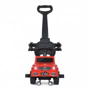 Дитяча каталка-толокар M 5046L-3 червоний, з батьківською ручкою