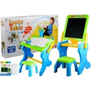 Дитячий мольберт /парта зі стільчиком YM884 (Blue) синій