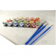 Картина по номерам Идейка Городской пейзаж Утро на берегу озера 40*50см KHO103