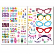 Дитяча книжка з наліпками студія краси