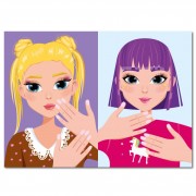 Дитяча книжка з наліпками студія краси