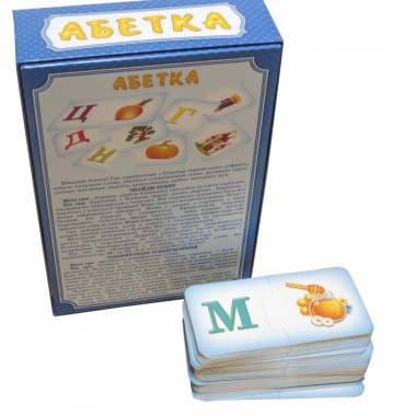 Дитяча настільна гра "Абетка" 0529, 33 пари карток