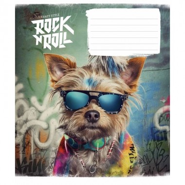 Тетрадь ученическая Rock star 012-3277K-2 в клетку, 12 листов