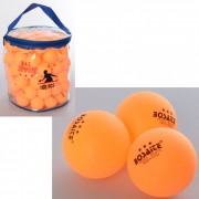 Теннисные шарики MS 2201, 100шт, 40мм (Оранжевый)