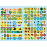 Дитячі наклейки з книгою