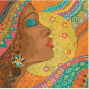 Картина по номерам Идейка Люди Африканские краски 40*40см KHO2637