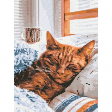 Картина по номерам Утренняя котик Brushme RBS52320 40х50 см
