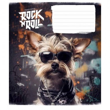 Тетрадь ученическая Rock star 012-3277K-3 в клетку, 12 листов