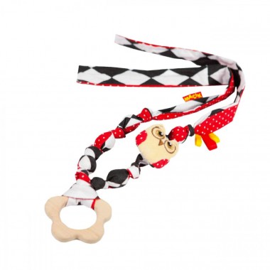 Підвіска Слінгобуси Совушка МС 110504-01 з дерев'яним гризунком Підвіска Слінгобуси Совушка МС 110504-01 з дерев'яним гризунком