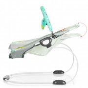 Дитячий шезлонг-люлька з вібро 6313 дуга з підсвічуванням