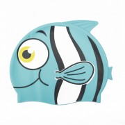 Шапочка для плавания 26025 в форме рыбки (Голубой)