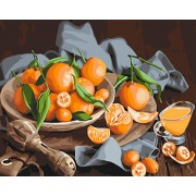 Картина по номерам Идейка Натюрморт Оранжевое наслаждение 40*50 см KHO5545