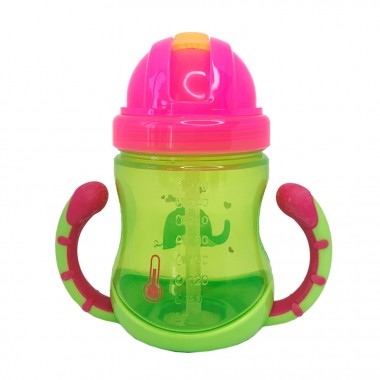 Поільник дитячий з трубочкою Неон MGZ-0300(Lime) 270 мл