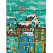 Картина по номерам по дереву Art Story Сказочный город ASW025