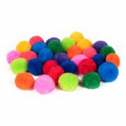 Набор помпонов для творчества PP-100p 50 шт в упаковке, микс цветов