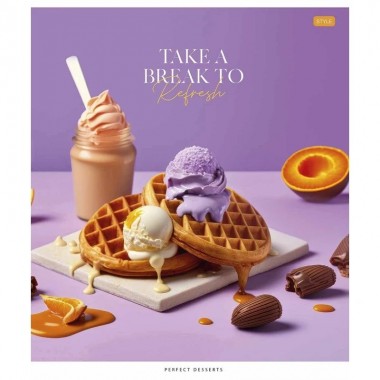 Тетрадь общая Juicy world 048-3281L-4 в линию, 48 листов