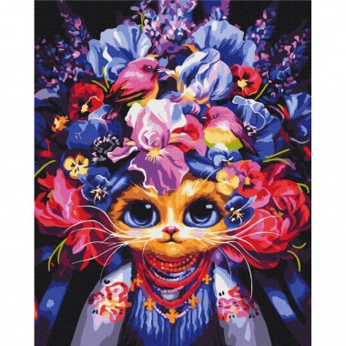 Картина по номерам Летняя кошка ©Марианна Пащук BS54081, 40x50 см