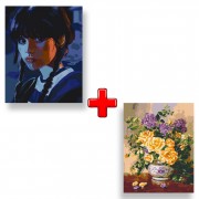 Набір картин за номерами 2 в 1