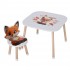 Деревянный детский столик M 502-4 со стульчиком