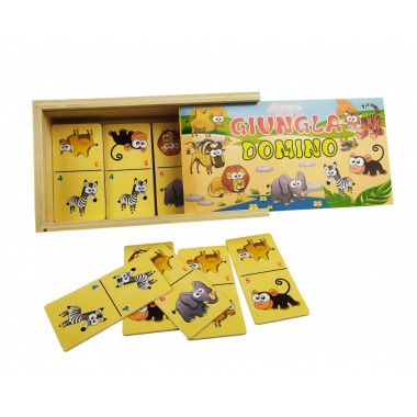 Деревянная игрушка Домино Животные Африки Metr Plus MD 2198-1