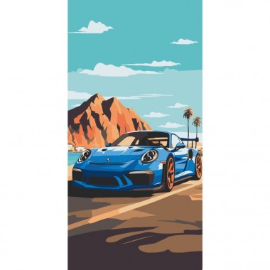 Картина по номерам Sports car 12503-AC 40x80 см