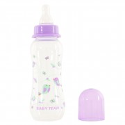 Пляшечка для годування з силіконовою соскою 1121_фіолетовий 250 мл