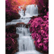 Картина по номерам Тропический водопад Идейка KHO2862 40х50 см
