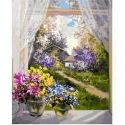 Картина по номерам Идейка Сельський пейзаж Воспоминания о лете 40*50см KHO2231