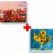 Набір картин за номерами 2 в 1