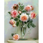 Картина по номерам Идейка Идейка Букеты Хрупкие розы 40*50см KHO2034