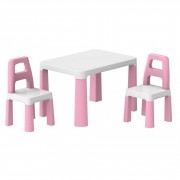 Детский стол с двумя стульями 0457TXK розовый