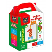 Розвиваючий набір цифри і фігури на кільці VT5000-06 укр. мовою