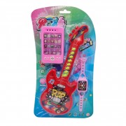 Детская игрушка Гитара Bambi 8120-2 с наручными часами и телефоном
