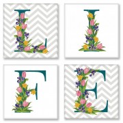 Набор для росписи по номерам. LIFE сканд. 18*18 см*4 шт. CH120